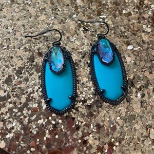 Kendra Scott Emmy gunmetal custom earrings